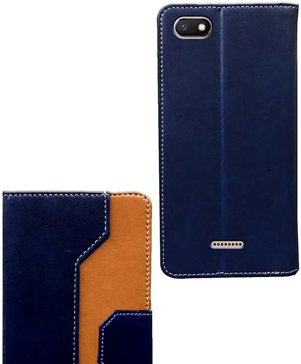 Multicolor_Artificial_Leather_Mi_Redmi_6A_Flip_Cover