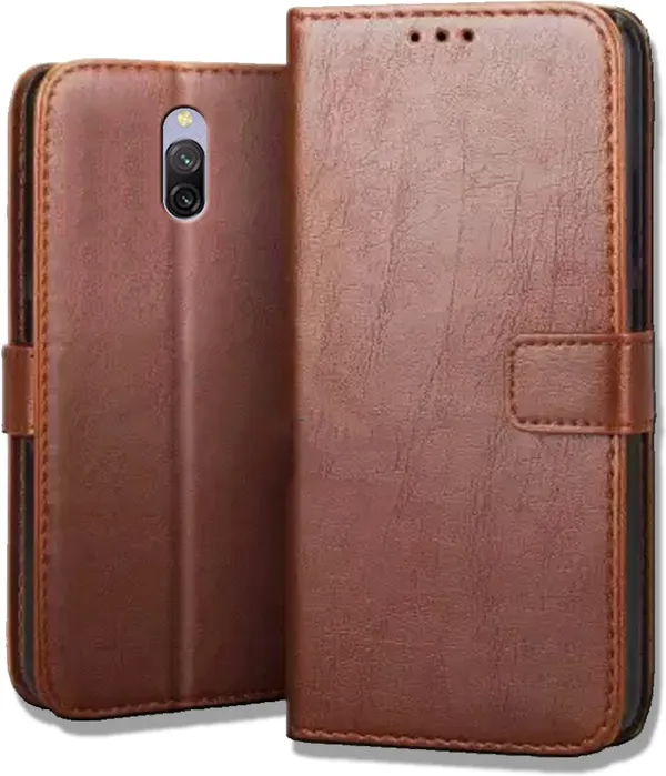 Brown_Leather_Redmi_8A_Dual_Flip_Cover