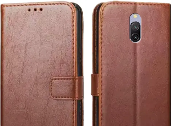 Brown_Leather_Redmi_8A_Dual_Flip_Cover