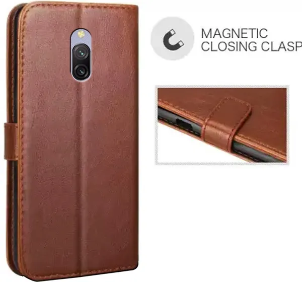Brown_Leather_Redmi_8A_Dual_Flip_Cover