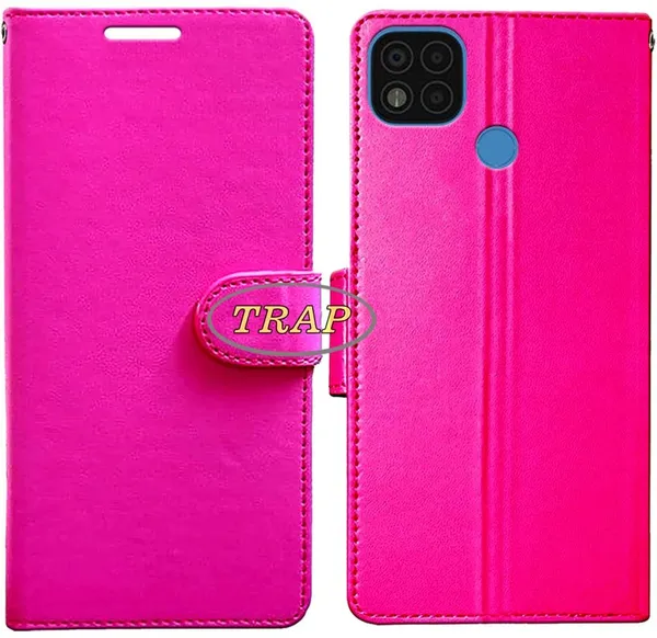 Pink_Artificial_Leather_Redmi_9_Back_Cover