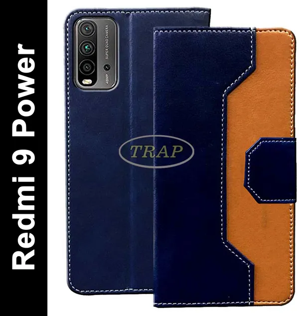 Multicolor_Artificial_Leather_Redmi_9_Power_Flip_Cover