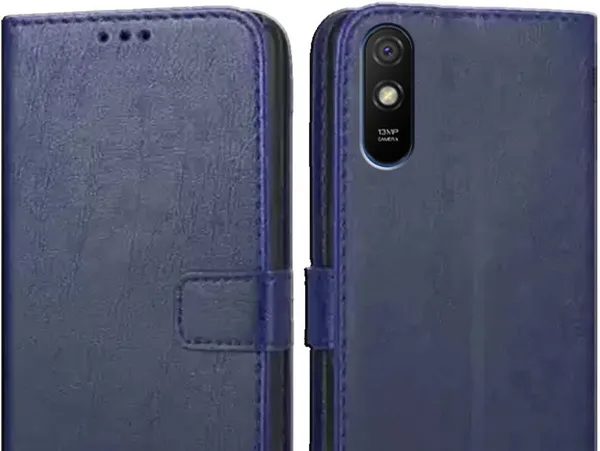 Blue_Leather_Redmi_9A&Redmi_9i&Redmi_9i_Sport_Flip_Cover