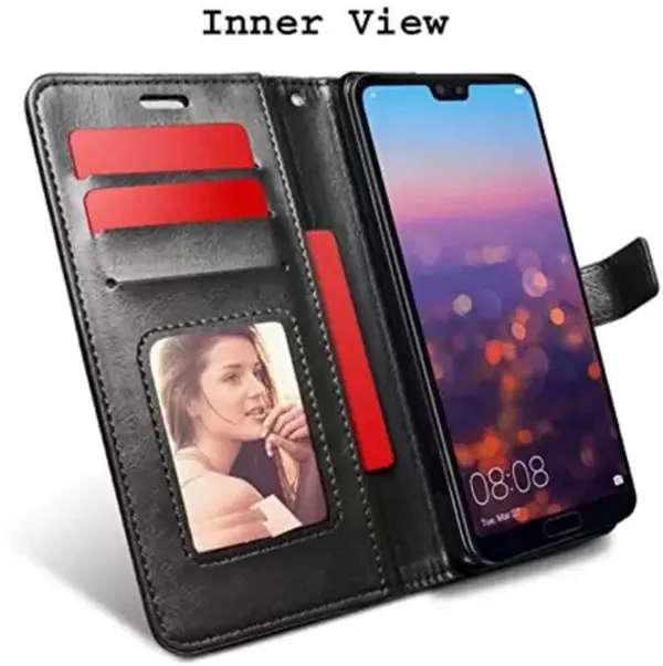 Black_Leather_Redmi_Go_Flip_Cover