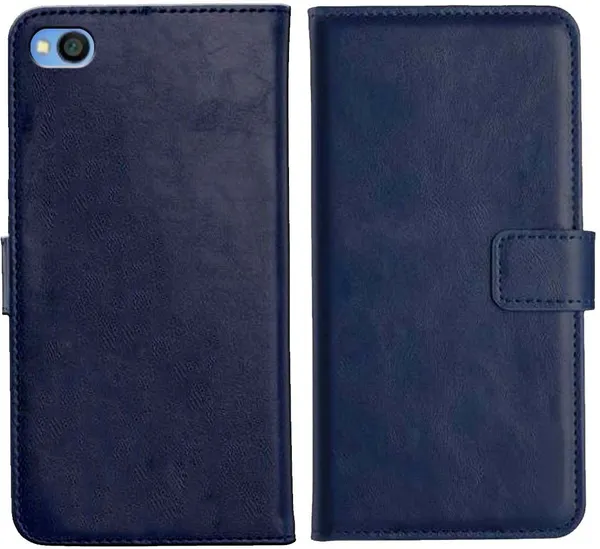 Blue_Leather_Mi_Redmi_Go_Flip_Cover