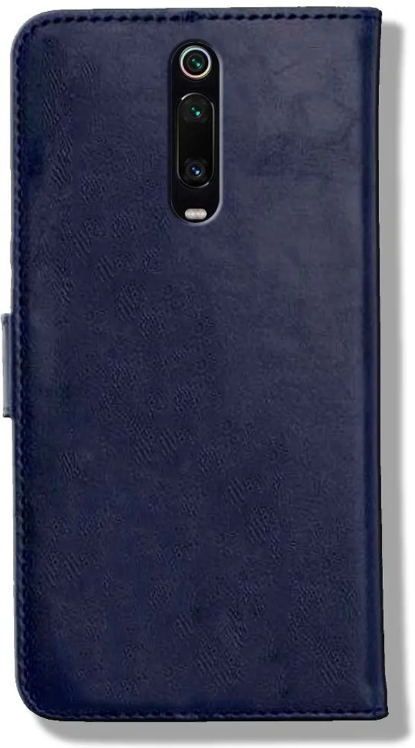 Blue_Leather_Mi_K20_Flip_Cover