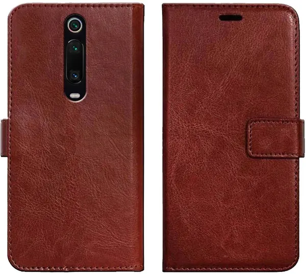 Brown_Leather_Mi_K20&Mi_K20_Pro_Flip_Cover
