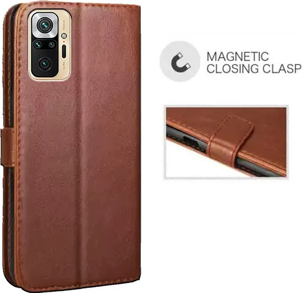 Brown_Artificial_Leather_Redmi_Note_10_Pro_Max_Flip_Cover