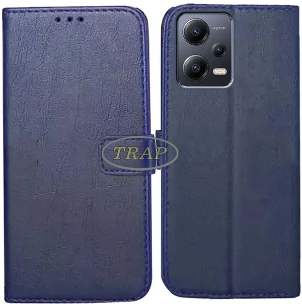 Blue_Artificial_Leather_Redmi_Note_12_5G_Back_Cover