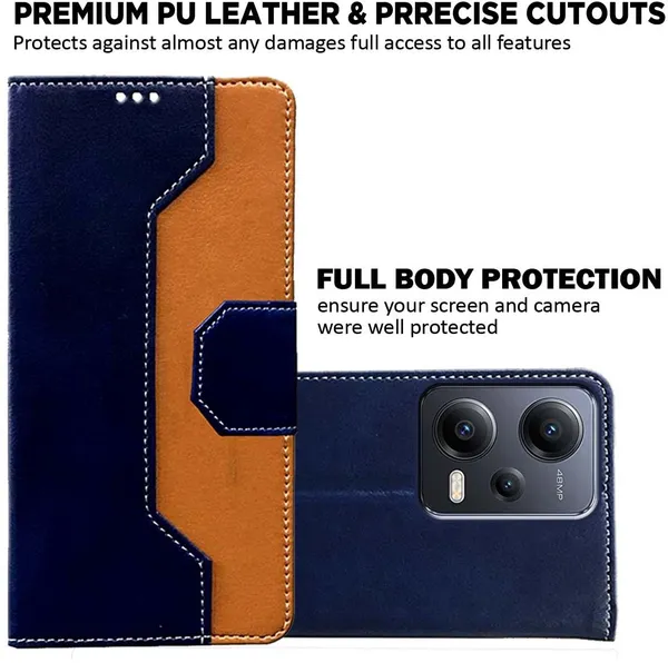 Multicolor_Artificial_Leather_Redmi_Note_12_5G_Back_Cover