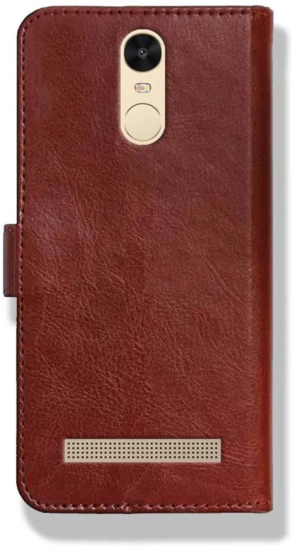 Brown_Leather_Mi_Redmi_Note_3_Flip_Cover