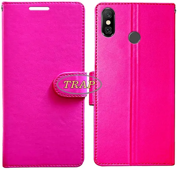 Pink_Artificial_Leather_Mi_Redmi_Note_6_Pro_Back_Cover