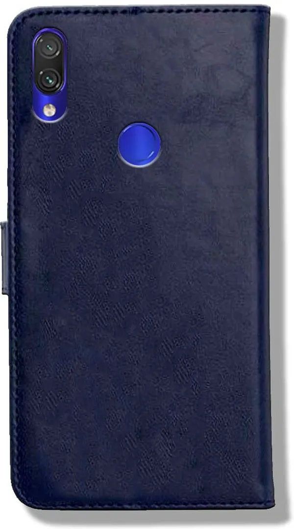 Blue_Leather_Mi_Redmi_Note_7S_Flip_Cover