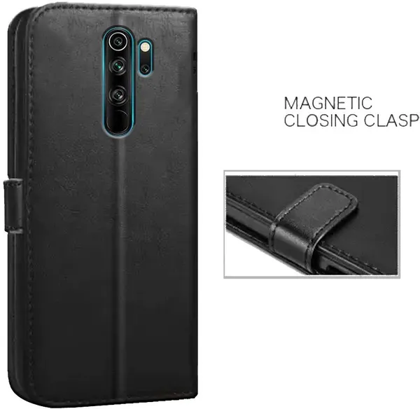 Black_Artificial_Leather_Redmi_Note_8_Pro_Flip_Cover