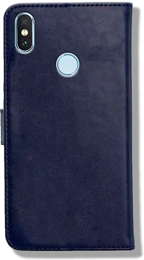 Blue_Leather_Mi_Redmi_Y2_Flip_Cover