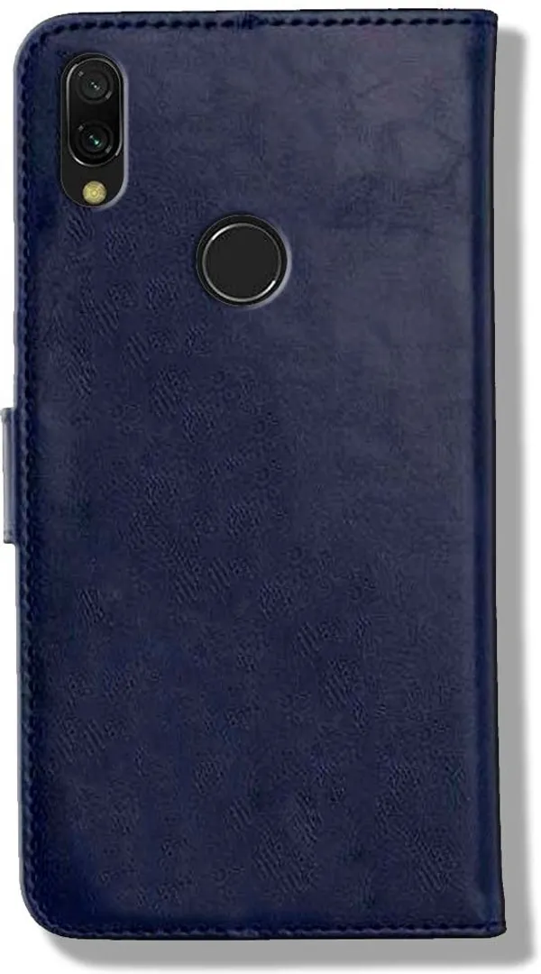 Blue_Leather_Mi_Redmi_Y3_Flip_Cover