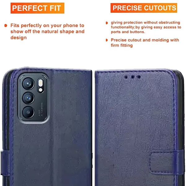 Blue_Artificial_Leather_Reno_6_5G_Back_Cover