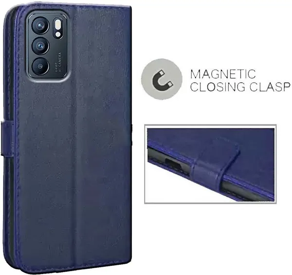 Blue_Artificial_Leather_Reno_6_5G_Back_Cover