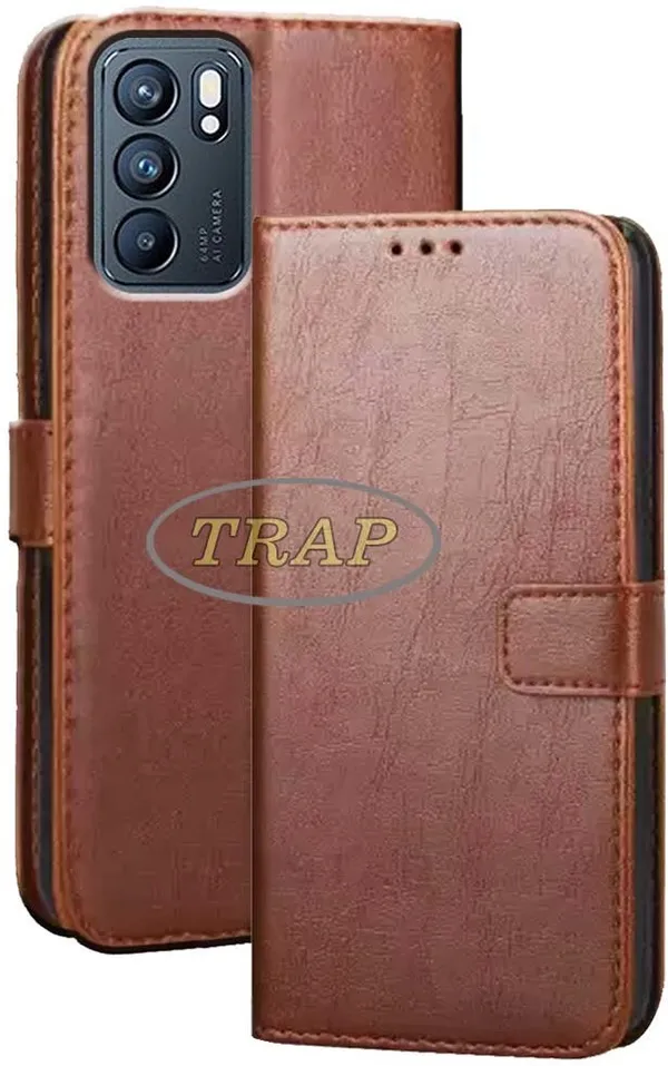 Brown_Artificial_Leather_Reno_6_5G_Back_Cover