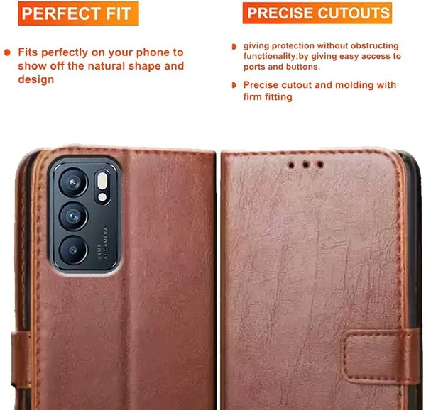 Brown_Artificial_Leather_Reno_6_5G_Back_Cover