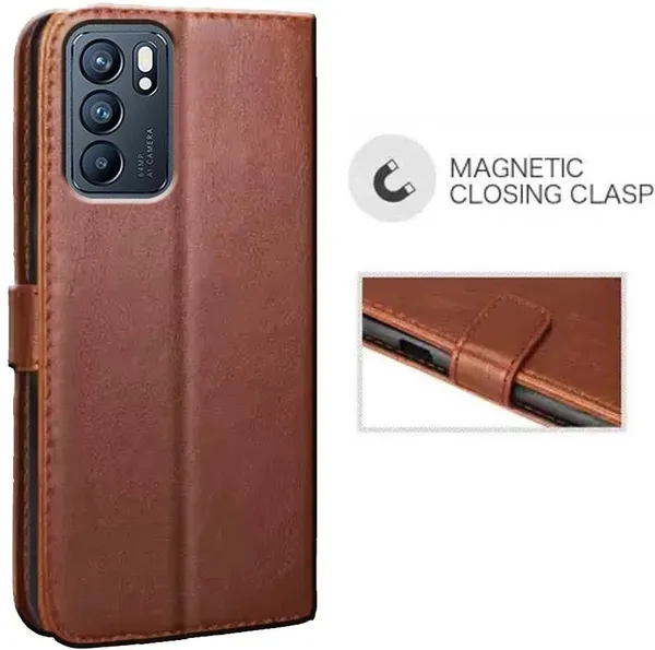 Brown_Artificial_Leather_Reno_6_5G_Back_Cover