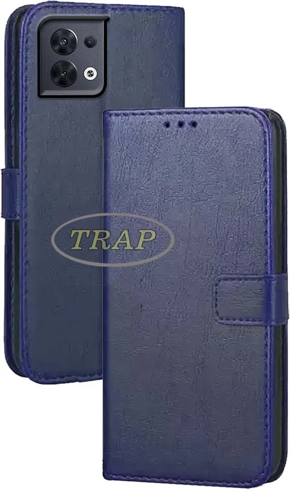 Blue_Artificial_Leather_Oppo_Reno_8_Back_Cover