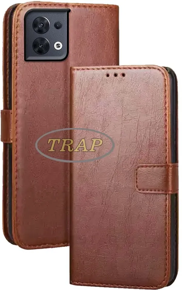 Brown_Artificial_Leather_Oppo_Reno_8_Back_Cover