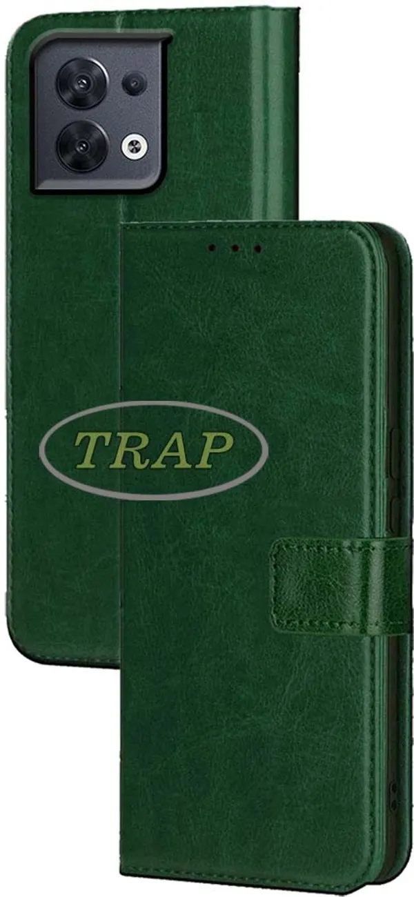 Green_Artificial_Leather_Oppo_Reno_8_Back_Cover