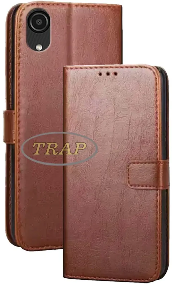 Brown_Artificial_Leather_Samsung_Galaxy_A03_Core_Back_Cover