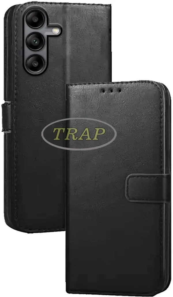 Black_Artificial_Leather_Samsung_A04S_Back_Cover