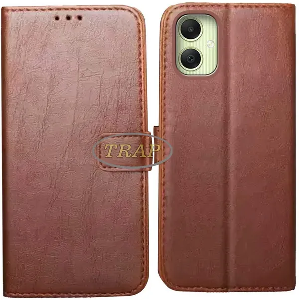 Brown_Artificial_Leather_Samsung_A05_Back_Cover