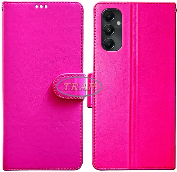 Pink_Artificial_Leather_Samsung_A05S_Back_Cover