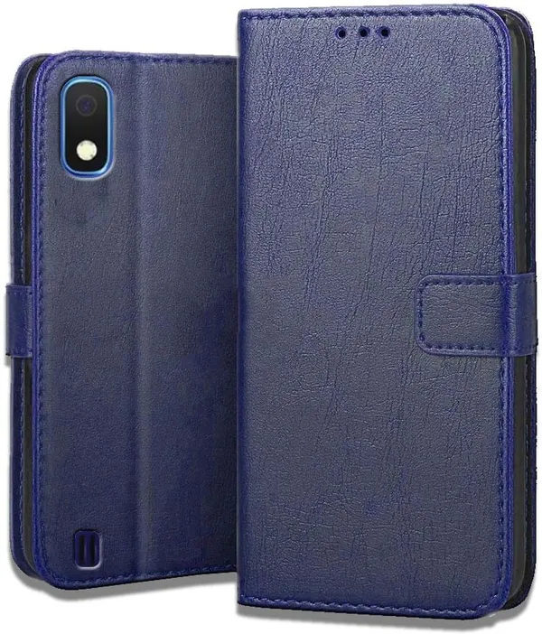 Blue_Leather_Samsung_Galaxy_A10_Flip_Cover