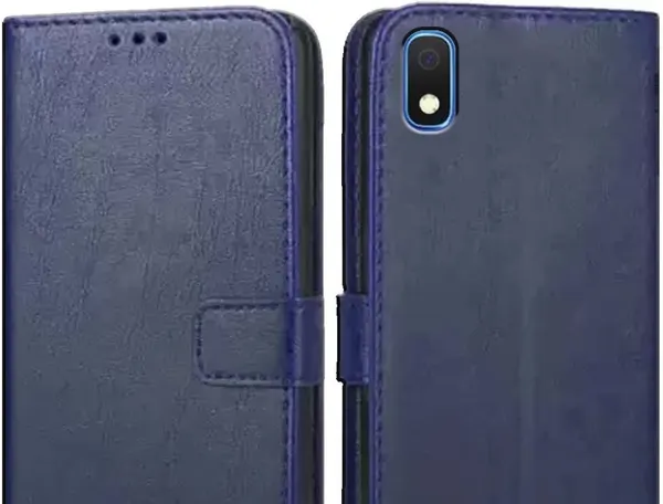Blue_Leather_Samsung_Galaxy_A10_Flip_Cover