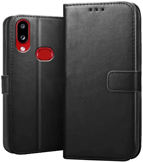 Black_Leather_Samsung_Galaxy_A10S_Flip_Cover