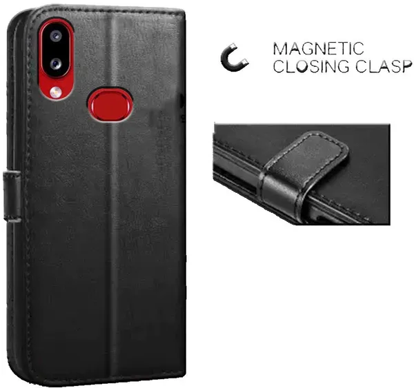 Black_Leather_Samsung_Galaxy_A10S_Flip_Cover
