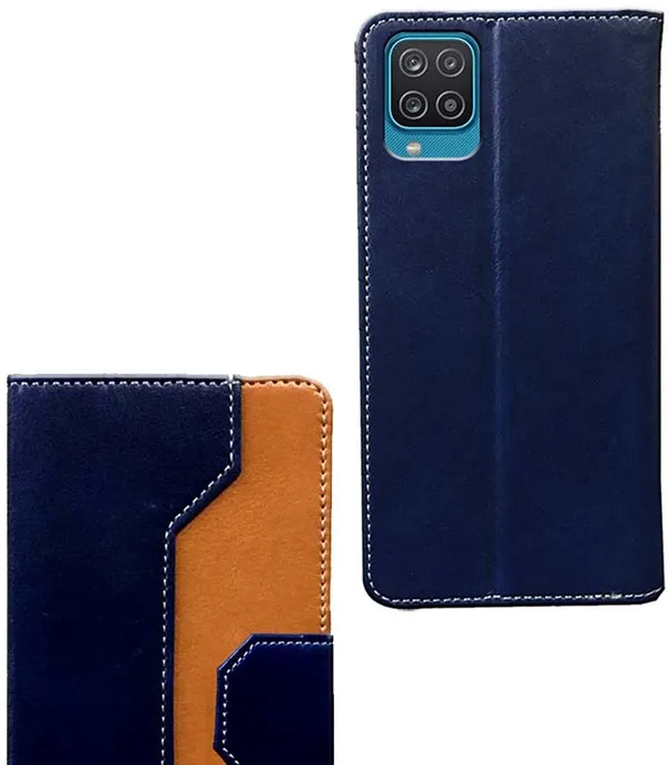 Multicolor_Artificial_Leather_Samsung_Galaxy_A12_Flip_Cover