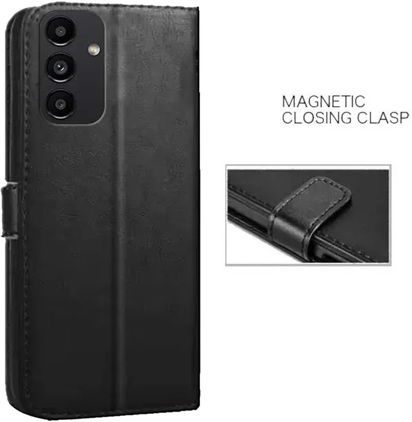 Black_Artificial_Leather_Samsung_Galaxy_A13_5G_Back_Cover