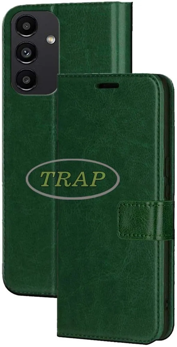 Green_Artificial_Leather_Samsung_Galaxy_A13_5G_Back_Cover