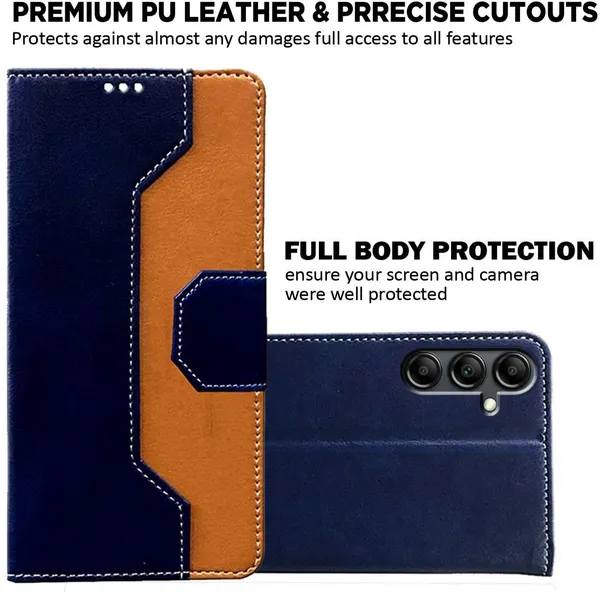 Multicolor_Artificial_Leather_Samsung_A14_5G_Back_Cover