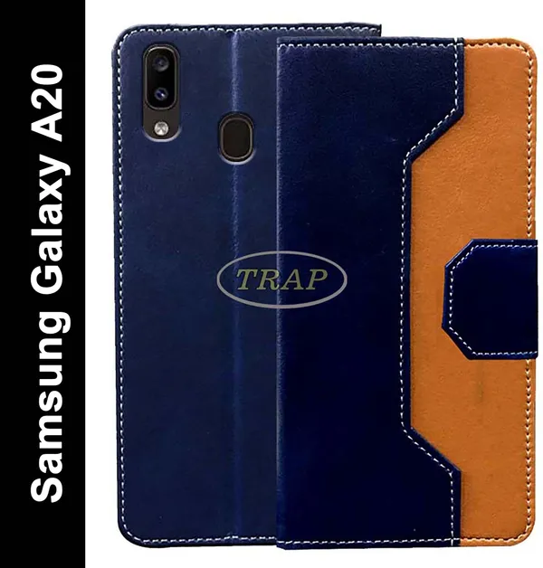 Multicolor_Artificial_Leather_Samsung_Galaxy_A20_Flip_Cover