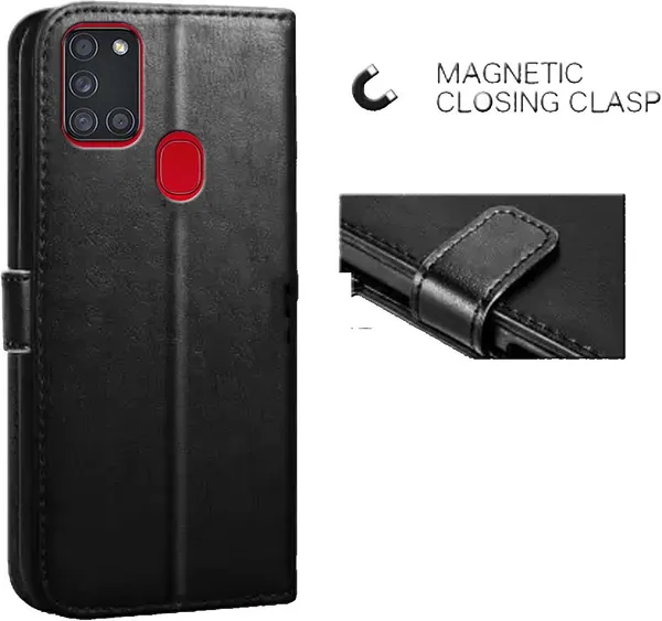 Black_Leather_Samsung_Galaxy_A21s_Flip_Cover