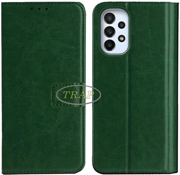 Green_Artificial_Leather_Samsung_A23_5G_Back_Cover