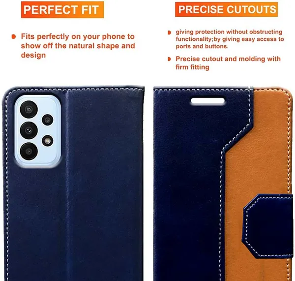 Multicolor_Artificial_Leather_Samsung_A23_Back_Cover