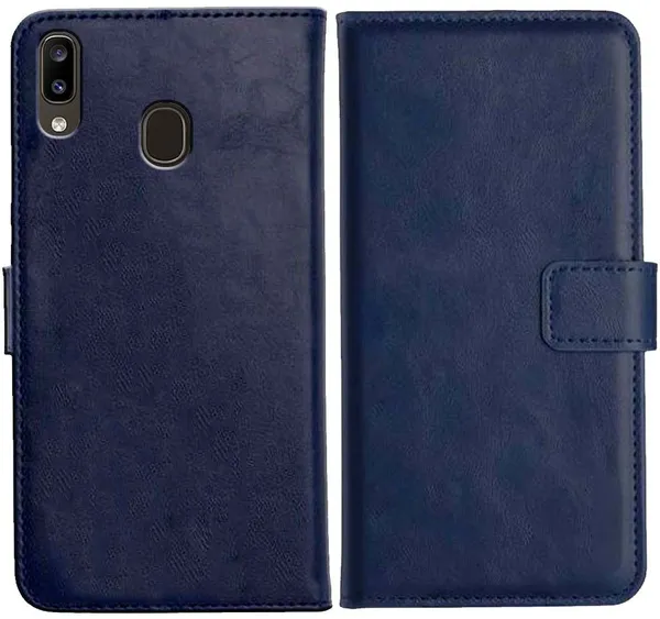 Blue_Leather_Samsung_Galaxy_A20&Samsung_Galaxy_A30&Samsung_Galaxy_M10S_Flip_Cover
