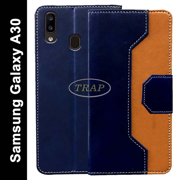 Multicolor_Artificial_Leather_Samsung_Galaxy_A30_Flip_Cover