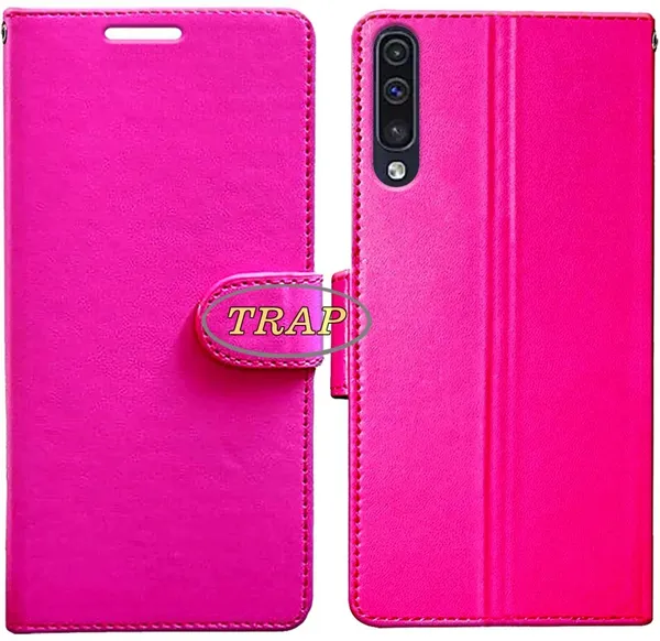 Pink_Artificial_Leather_Samsung_Galaxy_A30S_Back_Cover