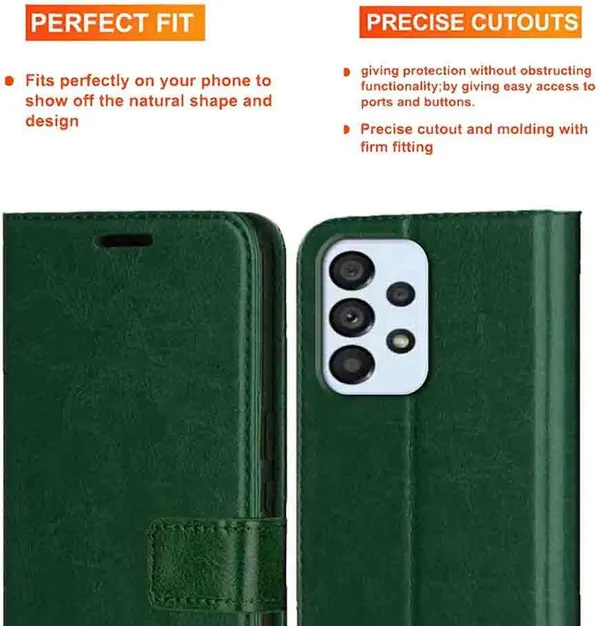 Green_Artificial_Leather_Samsung_A33_5G_Back_Cover