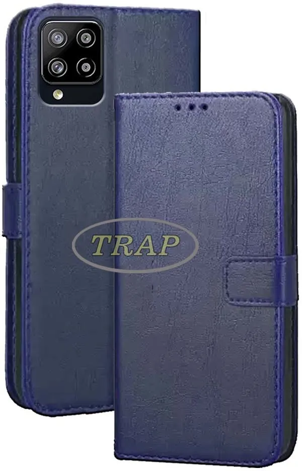 Blue_Artificial_Leather_Samsung_Galaxy_A42_5G_Flip_Cover