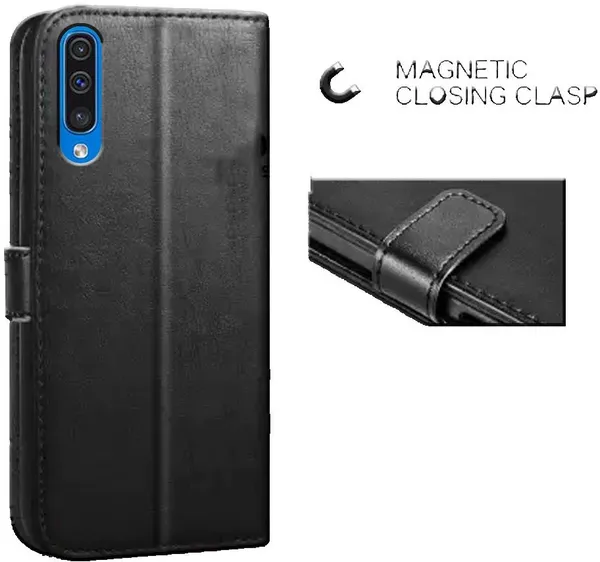 Black_Leather_Samsung_Galaxy_A50_Flip_Cover